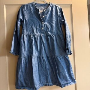 Primary Kids chambray popover dress